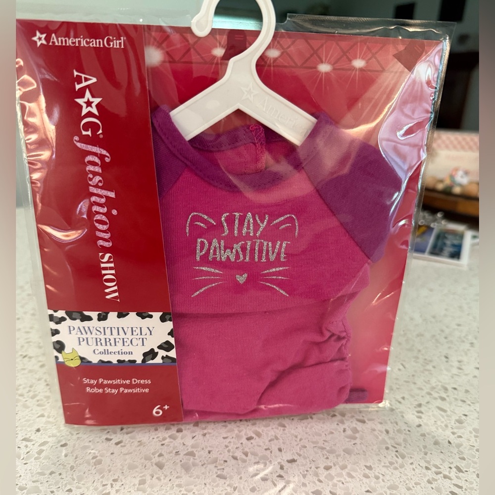 American Girl AG Fashion Show Pawsitively Purrfect Collection Dress, New
